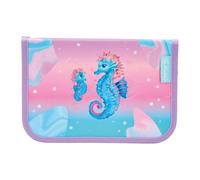 Herlitz Trousse à Crayons Extensible à Deux Rabats avec Accessoires, étui pour Fournitures Scolaires pour Enfants, Ensemble Fonctionnel pour étudiant, lumières océaniques