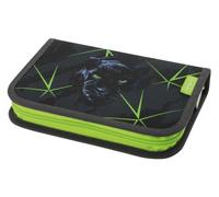 Herlitz Trousse à crayons extensible 31 pièces pour enfants fermeture éclair Wild Life Boy
