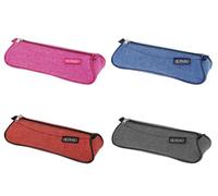 Herlitz® Trousse à Crayons pour l'école | Organisateur d'accessoires, Fournitures Scolaires | Enfants | Jeunes | Fermeture éclair | Pochette Solide | Couleur Unie | 4 Couleurs au Choix, Multicolore,