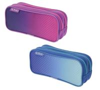 Herlitz® Trousse à crayons pour l'école | Organisateur d'accessoires, fournitures scolaires | Enfants | Jeunes | Fermeture éclair | Pochette solide | Couleur au choix | Rose/Bleu, Multicolore, Trousse