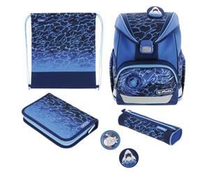 Herlitz Ultralight Plus Cartable primaire Enfant Bleu, bleu, 36 x 28 x 21 cm, 16 l