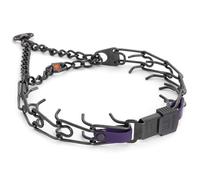 Herm Sprenger Collier de dressage pour chien en acier inoxydable noir avec boucle ClicLock à dégagement rapide et insert en biothane, collier de dressage fabriqué en Allemagne (violet violet, 58,4 x