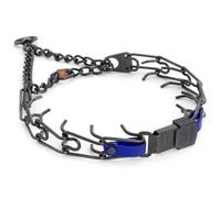 Herm Sprenger Collier de dressage pour chien en acier inoxydable noir avec boucle ClicLock à dégagement rapide et insert en biothane, collier de dressage fabriqué en Allemagne (myrtille royale, 58,4 x