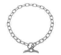 Herm Sprenger Collier de dressage professionnel en acier plaqué chrome avec maillons moyens et fermeture à bascule pour chiens de petite, moyenne et grande taille, fabriqué en Allemagne (60 cm)