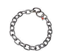 Herm Sprenger - Collier lien court en acier inoxydable, pour chien, taille 51cm à 74cm, multicolore, avec chaîne et corde en forme de col, pour races géantes, entraînement et promenades