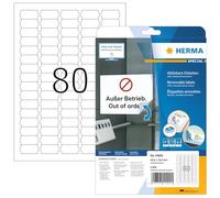 Herma 10002 Étiquettes de prix movables/amovibles 35,6 x 16,9 A4 2000 pièces Blanc