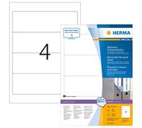 HERMA 10141 étiquette auto-collante Rectangle aux angles arrondis Amovible Blanc 400 pièce(s)