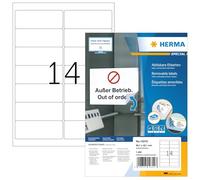 Herma Étiquettes Special mat auto-adhésives repositionnables blanc 99,1×38,1 mm 1400 étiquettes