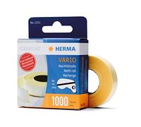 HERMA 1051 Rouleau de 1000 pastilles permanentes Vario, 12 x 13