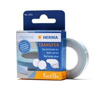 Herma Recharge d'adhésif amovible 1061 Transfer 9 mm x 15 m Blanc
