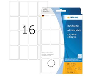 Herma 10613 Étiquettes universelles amovibles/movables 25 x 40 mm 512 pièces Blanc