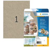 HERMA 10758 Universal Labels DIN A4 Large (210 x 297 mm, 20 Sheets, Silphie Pape