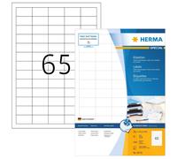 HERMA 10778 Universal Inkjet Printer Labels 80 Sheets 38.1 x 21.2 mm 65 Per A4 S