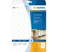 Herma Étiquettes ultra-adhésives 10915 Ø 30 mm papier blanc 1200 pcs fixation permanente