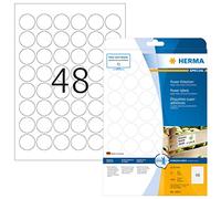 Herma Étiquettes ultra-adhésives 10915 Ø 30 mm papier blanc 1200 pcs fixation permanente
