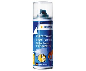 HERMA 1266 Dissolvant adhésif en spray 200 ml pour enlever les résidus de colle, autocollants, autocollants et étiquettes