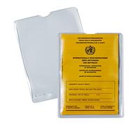 HERMA 1331 Lot de 10 pochettes transparentes pour passeport de vaccination pour carte de vaccination - Porte-carte d'identité pour protéger les passeports - En plastique transparent