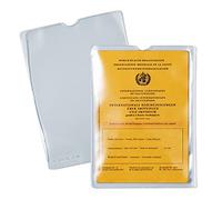 HERMA 1332 Lot de 10 pochettes transparentes pour carte de vaccination pour ancien carnet de vaccination, porte-badge pour protéger les documents au format A6 et livrets d'épargne en plastique