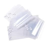 HERMA 14300 Basic Lot de 20 couvertures de livre 30 x 54 cm avec étiquette d'inscription et protection des bords en film polypropylène facile à nettoyer, protège-livres pour cahiers scolaires