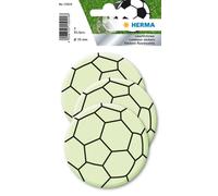 HERMA 15024 Luminous Stickers for Children, Football Maxi (3 Luminous Stickers,
