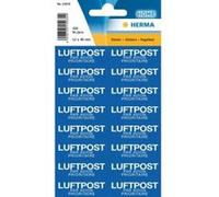 Herma Étiquettes "Par Avion" 15035 – Lot de 320, 12 x 40 mm, bleu