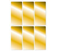 HERMA 15076 étiquettes multi-usage dorées, 3 feuilles, 26 x 54 mm, 3 par feuille, 18 autocollants, étiquettes de ménage pour étiquetage, étiquettes brillantes en papier vierge