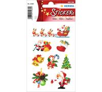HERMA 15080 Christmas Stickers, Christmas Santa Claus (24 Stickers, Paper, Matte