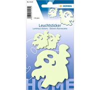 Herma 15125 Stickers luminescents fantômes, résidus &, réutilisable, Lot de 3/paquet de contenu du contenu de la livraiso