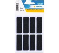 HERMA 15187 Lot de 6 Patins en Feutre Autocollants Noirs rectangulaires - 15 x 45 mm - pour Meubles, chaises, Meubles - pour sols stratifiés, parquets, sols en Bois Dur