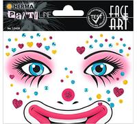 Herma Autocollant décoratif 15428 – Sticker visage Clown Annie, Multicolore, Amovible, 1 pièce