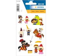 HERMA 15485 Sticker Enfant Petit Chevalier (30 Stickers Papier Mat) Autocollant Autocollant Permanent Motif Étiquettes pour Fille et Garçon Coloré