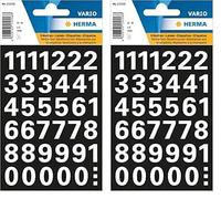 Herma 15558 Etiquettes chiffres de 1 à 9, résistant aux intempéries Blanc 15 mm 0-9