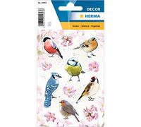 HERMA 15693 Lot de 36 autocollants en papier avec motifs d'oiseaux pour garçons et filles