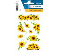 Herma Autocollants Tournesols pour filles et garçons – 27, papier mat, permanents, multicolore