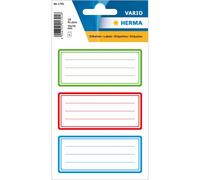 HERMA 1791 1791 Étiquettes d'école tricolores, 18 pièces