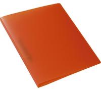 HERMA Classeurs á 2 anneaux A4 Translucide Orange, dos de 25 mm, Classeur souple en plastique, Avec compresseur