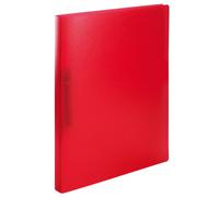 HERMA Classeurs á 2 anneaux A4 Translucide Rouge, dos de 25 mm, Classeur souple en plastique, Avec compresseur