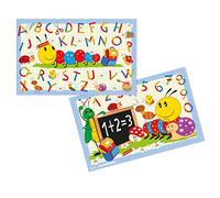 Herma - 19671 - Lot de 3 sous-mains pour enfant - En carton robuste - 55 x 35 cm - Antidérapants, faciles à nettoyer - Avec motif Frieda et ses amis imprimé en recto et verso