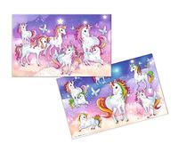 Herma Sous-main 19692 pour enfant 55×35 cm – Carton robuste, antidérapant, recto-verso Licorne