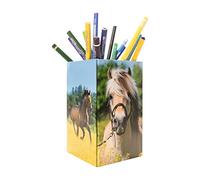 HERMA 19734 Pot à crayons pliable en carton solide pour filles et garçons - Pot à crayons rectangulaire pour crayons de couleur, marqueurs, crayons et pinceaux de maquillage