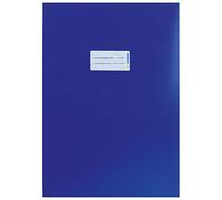 Herma Protège-cahier 19751 – A4, carton bleu extra fort, avec champ d'inscription