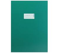 HERMA 19753 Protège-cahiers, format A4, en carton vert, avec champ d'inscription, en papier solide et extra fort, protège-cahiers d'école, couleur