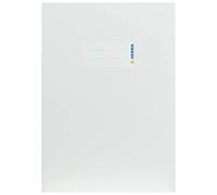 HERMA 19758 Lot de 10 couvertures pour cahiers d'école, format A5, en carton blanc, avec champ d'inscription, en papier solide et extra fort, pour cahiers d'école, colorées
