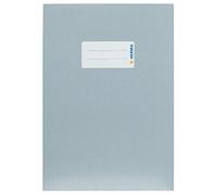 HERMA 19771 Protège-cahiers, format A5, en carton gris, avec champ d'inscription, en papier solide et extra fort, protège-cahiers, couleur