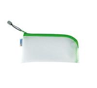 Herma Pochette zippée 20004 – transparente 23×11 cm, fermeture zip – vert