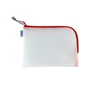 Herma Trousse de toilette 20008 A5 26 x 20 cm à fermeture éclair transparente rouge