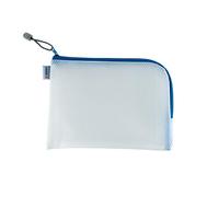 Herma Trousse de toilette Mesh Bags 20009 A5 transparente 26 x 20 cm bleu