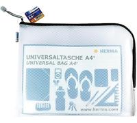 Herma Pochette à documents A4 20022 – 36×28 cm, transparente zippée, noir