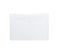 HERMA 20068 Porte-documents A4 blanc transparent avec petite pochette transparente avec bouton pression, enveloppe en plastique pour l'école, l'université, le bureau, les voyages