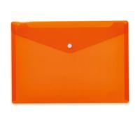 Herma Porte-documents 20074 A4 orange transparent, pochettes à bouton-pression